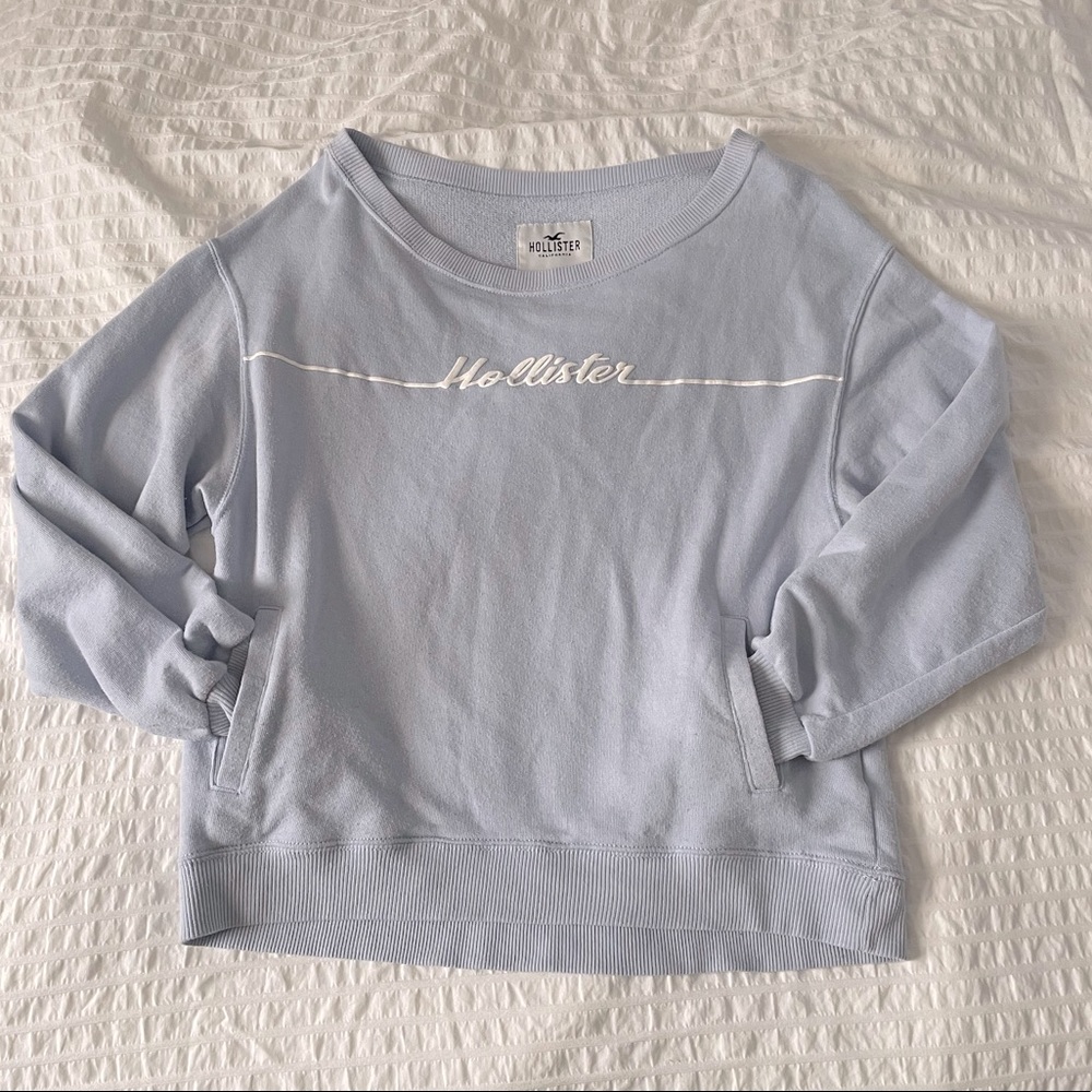 Light Blue Hollister Hoodie